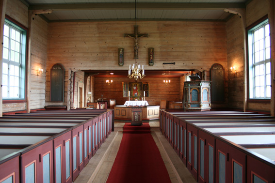 Fil:Åkra kyrkje, Kvinnherad Koråpning.jpg