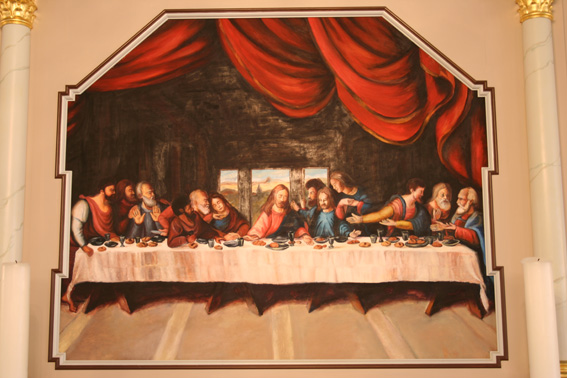 Fil:Åsane gamle kirke Alterbilde.jpg