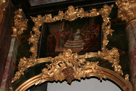 Fil:Kongsberg kirke Detalj1 i altertavle.jpg