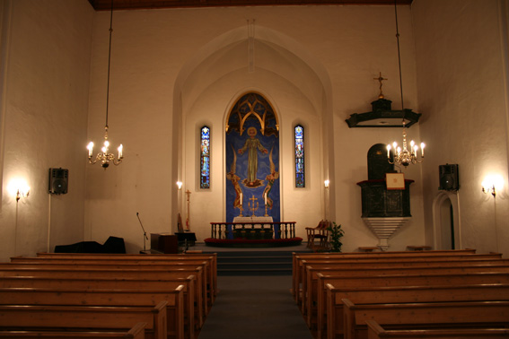 Fil:Loddefjord kirke Kirkerom fremre 2.jpg