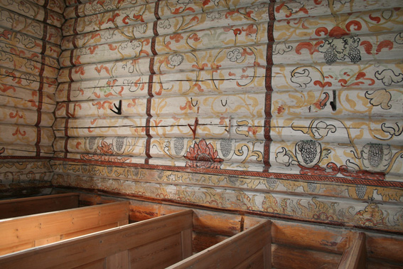 Fil:Lyngdal kirke, Flesberg Veggdetalj 2.jpg