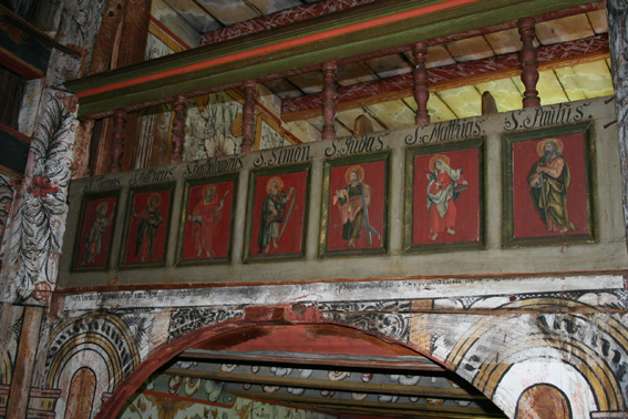 Fil:Nore stavkirke Maleri på galleri 1.jpg