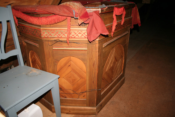 Fil:Stensgård kirke Gammel prekestol 1.jpg