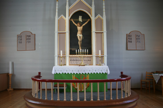 Fil:Vike kyrkje, Lindås Alterparti.jpg