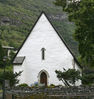 Aurland kyrkje, vestfasade, AMH 2005