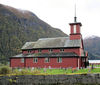 Fjærland kyrkje, nordfasade, AMH 2009.jpg