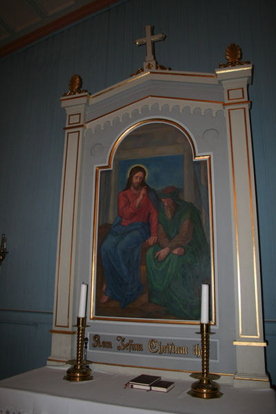 Fil:Konnerud gamle kirke Alterbildet.jpg