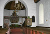 Leikanger kyrkje, interiør mot aust, AMH 2005