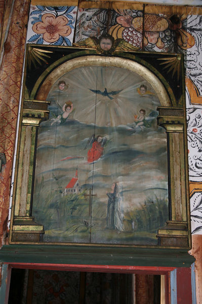 Fil:Nore stavkirke Tavle over prekestol.jpg