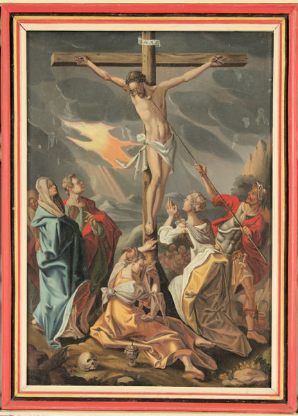 Fil:Odda kyrkje, altartavle, Krossfestinga, AMH 2008.jpg