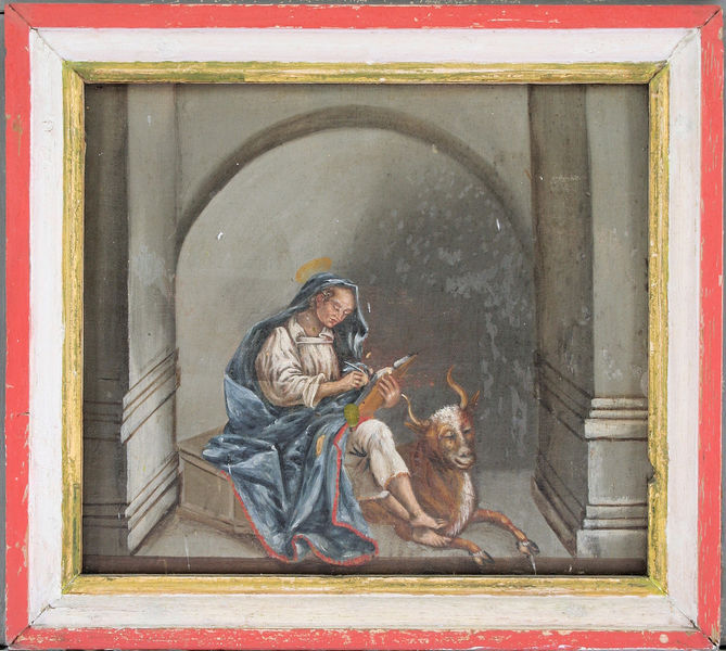 Fil:Odda kyrkje, altartavle, Lukas, AMH 2008.jpg