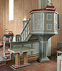 Odda kyrkje, preikestol, lesepult og bord (eitt av to), AMH 2008