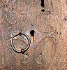 Odda ma-kyrkje, dør, detalj, AMH 2008