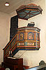 Prekestol med prekestolhimling
