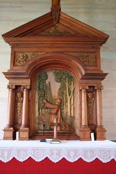 Fil:Sandnes kyrkje, Masfjorden Altertavle.jpg