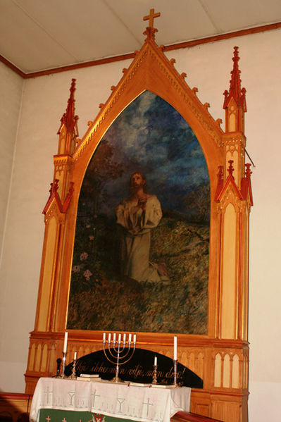 Fil:Snarum kirke Alterbildet.jpg