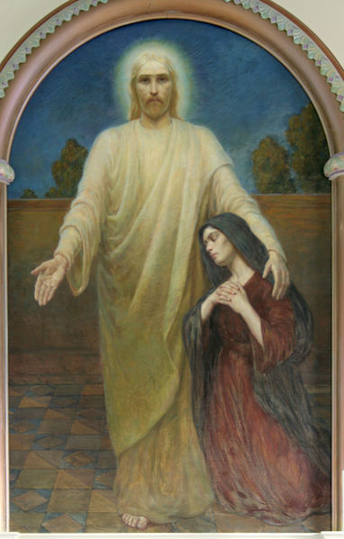 Fil:Stamnes kyrkje, altartavle, måleri, AMH 2008.jpg