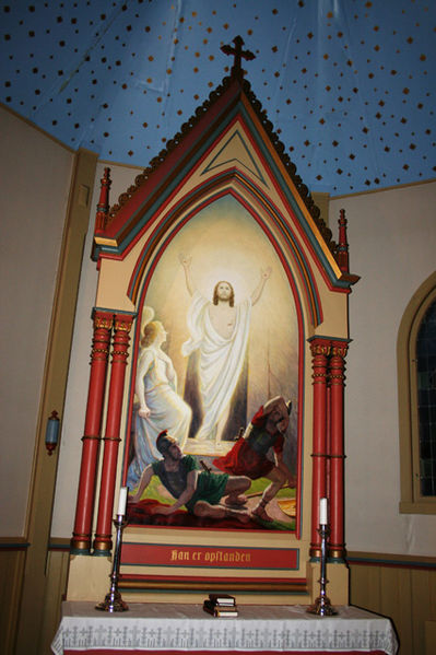 Fil:Trømborg kirke Alterbildet.jpg