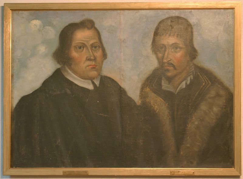 Fil:Ullensvang, måleri Luther og Melanchton AMH 2005.jpg
