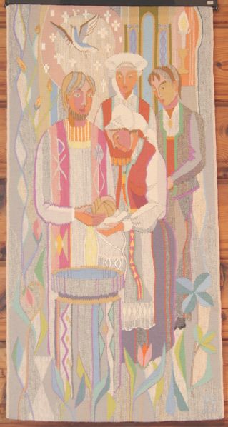 Fil:Utne dåpsteppe D. Instanes, AMH 2006.jpg