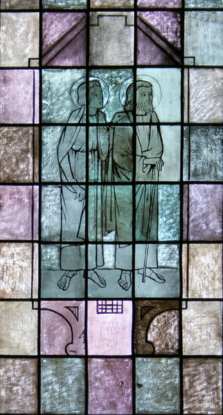 Fil:Vaksdal kyrkje, glasmåleri c, AMH 2008.jpg