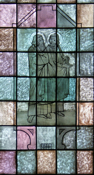 Fil:Vaksdal kyrkje, glasmåleri e, AMH 2008.jpg