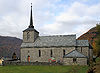 Vaksdal kyrkje, sørfasade, AMH 2008